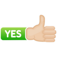 Check mark button with yes and no. Flat simple style trend modern red and green checkmark png