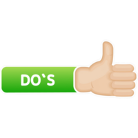Check marks ui button with dos and donts. Flat simple style trend modern red and green checkmark png