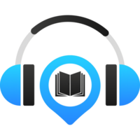 Audio book in flat style on white background. isometric design png