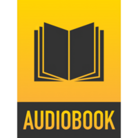 Audio book in flat style on white background. isometric design png