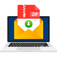 Zip file. Icon for web background design. Email sign. Technology illustration. Technology background png