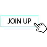 Button join up for banner design. Computer mouse click. banner png