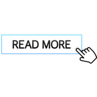 Flat read more button for web page design. Hand click icon symbol png
