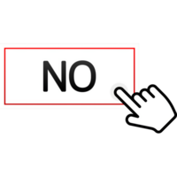 Check mark button with yes and no. Flat simple style trend modern red and green checkmark png