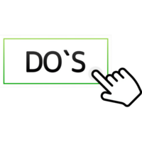 Check marks ui button with dos and donts. Flat simple style trend modern red and green checkmark png