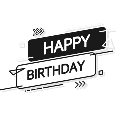 Happy Birthday Font PNGs for Free Download