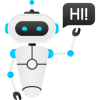 Chatbot icon concept, chat bot or chatterbot. Robot Virtual Assistance Of Website Or Mobile Applications. illustration png
