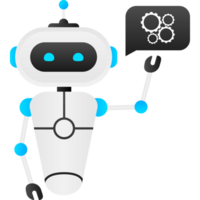 Chatbot icon concept, chat bot or chatterbot. Robot Virtual Assistance Of Website Or Mobile Applications. illustration png