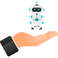 Chatbot icon concept, chat bot or chatterbot. Robot Virtual Assistance Of Website Or Mobile Applications. illustration png
