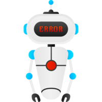Error chatbot glyph icon. Silhouette symbol. Talkbot with error in speech bubble. Error bot. Artificial intelligence png