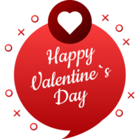 Happy valentines in 3d style. Heart love background. Text box. Happy valentines in abstract style on red background png