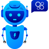 Chatbot icon concept, chat bot or chatterbot. Robot Virtual Assistance Of Website Or Mobile Applications. illustration png