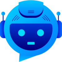 Chatbot icon concept, chat bot or chatterbot. Robot Virtual Assistance Of Website Or Mobile Applications. illustration png