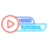 Neon Icon. tutorial icon on white background. tutorial banner png
