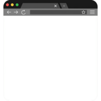 Browser window illustration. Browser or web browser in flat style. Window concept internet browser png