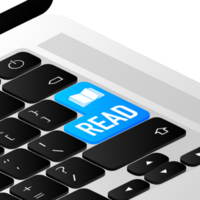 Blue read button in modern style. graphic. Web ui design. Banner design png