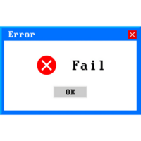 System error icon failure pc interface. Error message computer window alert popup png