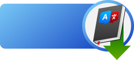 Glossary Books icon. Textbook with bookmark. Diary or notebook. illustration. png