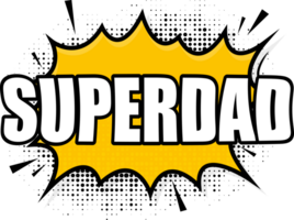 Superdad logo template. Frame with divergent rays. Super dad shield. png