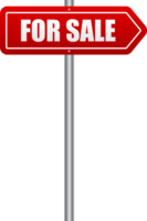 Flat for sale sign for banner design. Flat design. background. png