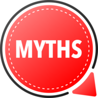 Facts vs myths, fact-checking. Check mark. Fake news. Rumors comparing with true information. Facts vs myths label. png