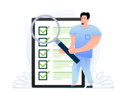Checklist clipboard, check list and check marks. To-do list, survey. Online exam. png