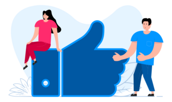 Social media like, community. Loyalty of blog audience. Attract followers. Giving support to top service. png