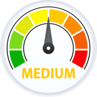 Low, Medium and High gauges speedometer, indicators. Rating Speed Meter. png