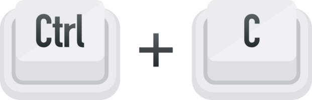 Ctrl C and Ctrl V Keyboard keys. Shortcut keys png