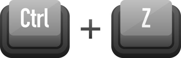 Ctrl Z Keyboard key. Shortcut keys. Hotkeys undo the last committed action png