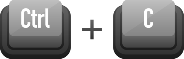 Ctrl C and Ctrl V Keyboard keys. Shortcut keys png