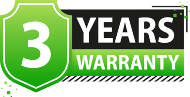 Years warranty shield label. Assuring Quality and Durability with Extended Warranty Coverage png
