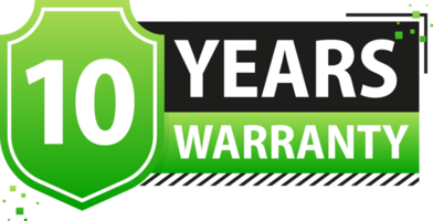 Years warranty shield label. Assuring Quality and Durability with Extended Warranty Coverage png