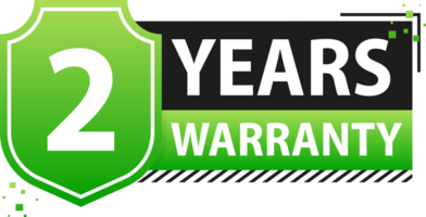 Years warranty shield label. Assuring Quality and Durability with Extended Warranty Coverage png
