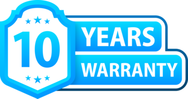 Years warranty shield label. Assuring Quality and Durability with Extended Warranty Coverage png