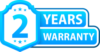 Years warranty shield label. Assuring Quality and Durability with Extended Warranty Coverage png