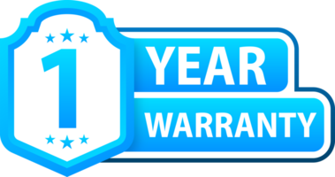 Years warranty shield label. Assuring Quality and Durability with Extended Warranty Coverage png