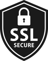 Secure connection. SSL shield protected. https certificate privacy icon. Ssl safe png