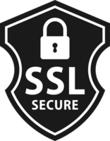 Secure connection. SSL shield protected. https certificate privacy icon. Ssl safe png