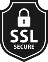 Secure connection. SSL shield protected. https certificate privacy icon. Ssl safe png