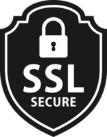 Secure connection. SSL shield protected. https certificate privacy icon. Ssl safe png