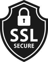 Secure connection. SSL shield protected. https certificate privacy icon. Ssl safe png