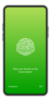 Smartphone with passcode lock screen interface. Protecting Your Smartphone and Personal Data from Unauthorized Access png