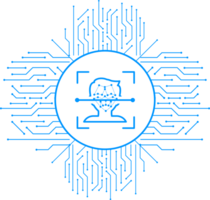 Face ID scan. Face recognition grid. Personal data security. Biometric identification png