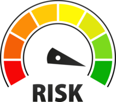 Risk Level meter. Managing and Mitigating Risks for a Secure and Successful Future png