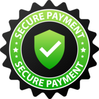 Secure payment label. Maximum security and reliability when paying online png