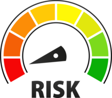 Risk Level meter. Managing and Mitigating Risks for a Secure and Successful Future png