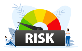 Risk Level meter. Managing and Mitigating Risks for a Secure and Successful Future png
