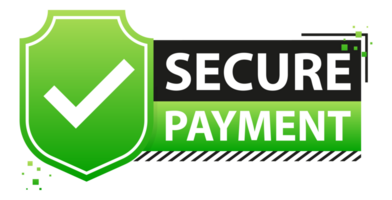 Secure payment label. Maximum security and reliability when paying online png