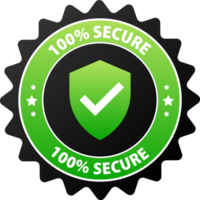 100 percent Secure label Maximum data protection and security png